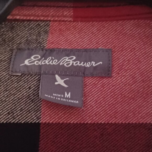 Eddie Bauer Red Flanel - M - Picture 3 of 6
